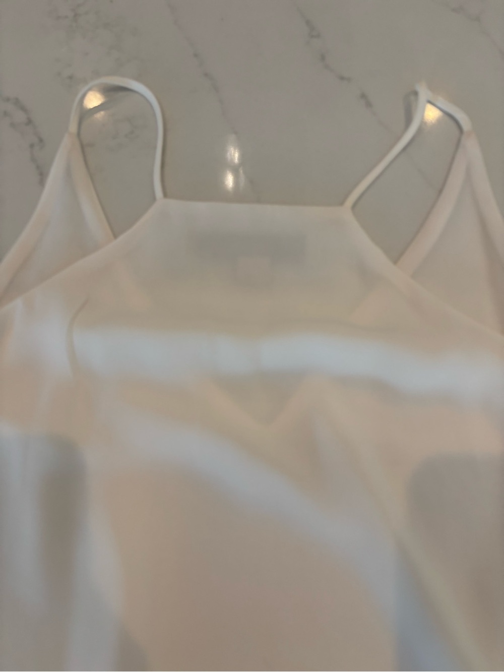 LOFT White V-Neck Spaghetti Strap Tank Top CT - Picture 9 of 9